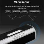 NBY 6690 TWS Couplet FM Multifunctional Desktop Plug-in Card Bluetooth Speaker - Image 10