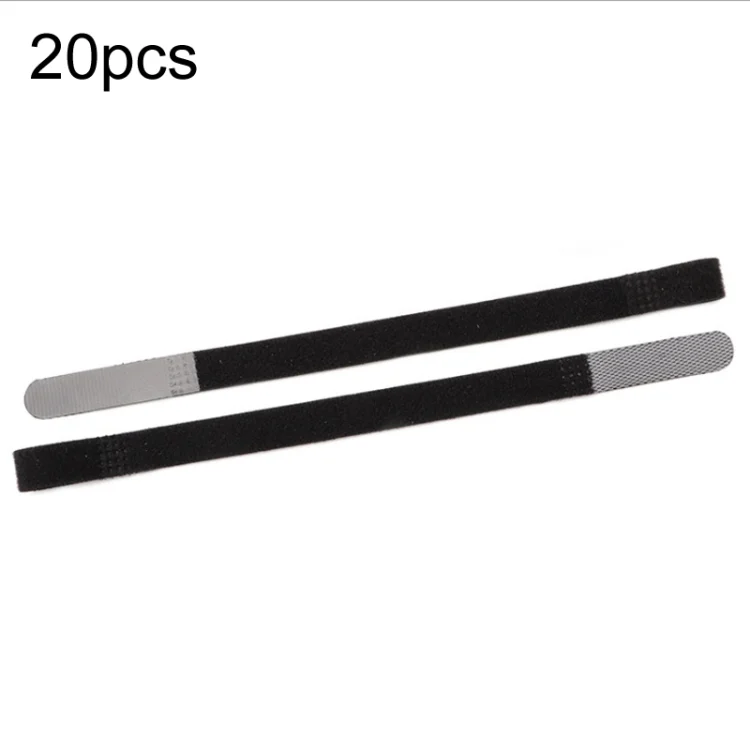 20pcs Plug Organizer Power Cord Organizing Strap Nylon Fixed P-Type Ties, 10 x 100mm