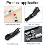 20pcs Data Cable Storage And Management Strap T-Shape Nylon Binding Tie, Black 10 x 100mm, Black 10 x 150mm, Black 12 x 150mm, Black 12 x 200mm, Black 12 x 250mm, Blue 10 x 100mm, Blue 10 x 150mm... - Image 6