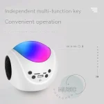 SY-688 TWS RGB Colorful Light Mini Card Bluetooth Speaker, SY-688 White - Image 3