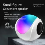 SY-688 TWS RGB Colorful Light Mini Card Bluetooth Speaker, SY-688 White - Image 5