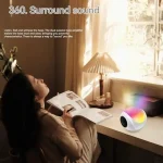 SY-688 TWS RGB Colorful Light Mini Card Bluetooth Speaker, SY-688 White - Image 9