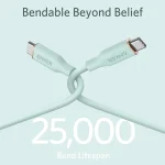 ANKER A8553 Powerline III 1.8m Skin Friendly Dual Type-C Data Cable PD100W Fast Charging Cable, 1.8m - Image 3