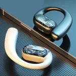 LX09 Single Ear Dual Speaker Stereo OWS On-Ear Bluetooth Earphone - Image 2