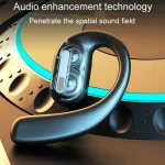 LX09 Single Ear Dual Speaker Stereo OWS On-Ear Bluetooth Earphone - Image 5
