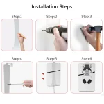 For PS5 Slim JYS-P5193 Console Wall Mount Hanging Storage Rack With Headphone Grip Organizer, For PS5 Slim (Black), For PS5 Slim (White) - Image 9
