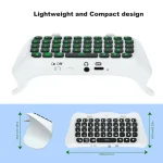 For PS5 JYS-P5172 Gamepad Wireless Bluetooth External Keyboard, Without Gamepad, JYS-P5172 (Black), JYS-P5172 (White) - Image 2