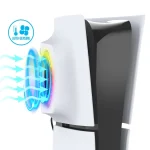 For PS5 Slim ipega PG-P5S019 Temperature Control Cooling Fan Face Cover Cooler + USB HUB with RGB Lights - Image 5