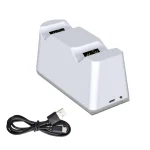 For PS5 Handle Charger Colorful Grip Double Fast Charging LED Lamp Seat Charger