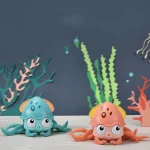 Children Electrical Sensor Octopus Toy Automatic Obstacle Avoidance Sound Light Crawling Quirky Toy - Image 2
