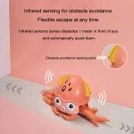 Children Electrical Sensor Octopus Toy Automatic Obstacle Avoidance Sound Light Crawling Quirky Toy - Image 7