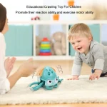 Children Electrical Sensor Octopus Toy Automatic Obstacle Avoidance Sound Light Crawling Quirky Toy - Image 9