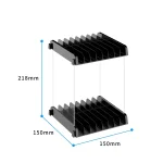 Game Card CD Disk Storage Bracket Wall Mounted Storage CD Case, 32 sheets - Image 4