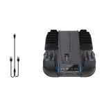 For Sony PS5 Slim PGTECH GP-521 Handle Charging Base Host Cooling Rack With Disc Rack, GP-521 Black, GP-521 White - Image 2