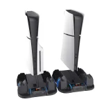 For Sony PS5 Slim PGTECH GP-521 Handle Charging Base Host Cooling Rack With Disc Rack, GP-521 Black, GP-521 White - Image 6