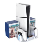 For Sony PS5 Slim PGTECH GP-521 Handle Charging Base Host Cooling Rack With Disc Rack, GP-521 Black, GP-521 White - Image 7