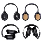 Bamboo Wood Bluetooth Headphones With Built-In Sound Card, TF Card / FM / AUX Support - Image 4