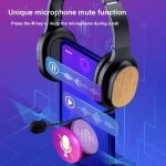 Bamboo Wood Bluetooth Headphones With Built-In Sound Card, TF Card / FM / AUX Support - Image 10