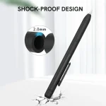 For Apple Pencil 1 AhaStyle PT141 Triple Defense Pen Clip Silicone Protective Case, Black, Wine Red, Midnight Blue - Image 4