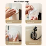 Multi-functional Data Cable Organizer Hole-free Plug Fixer Small Objects Hanger, Data Cable Organizer - Image 9