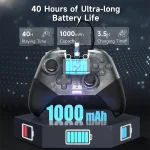 EasySMX Machine Master X10 Game Controller Compatible With PC / IOS / Android / Switch / Steam, Black, Purple - Image 6