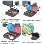 For Switch / Switch OLED Iplay NG-SW279 Cast Screen Charger Video Conversion Dock With Storage - Image 6