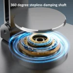 All-metal 360-degree Rotating Mobile Phone Holder Foldable Desktop Tablet Stand, Purple, Grey - Image 6