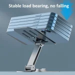 All-metal 360-degree Rotating Mobile Phone Holder Foldable Desktop Tablet Stand, Purple, Grey - Image 7