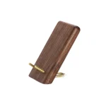Wooden Desktop Mobile Phone Holder Simple Black Walnut Smartphone Stand - Image 2