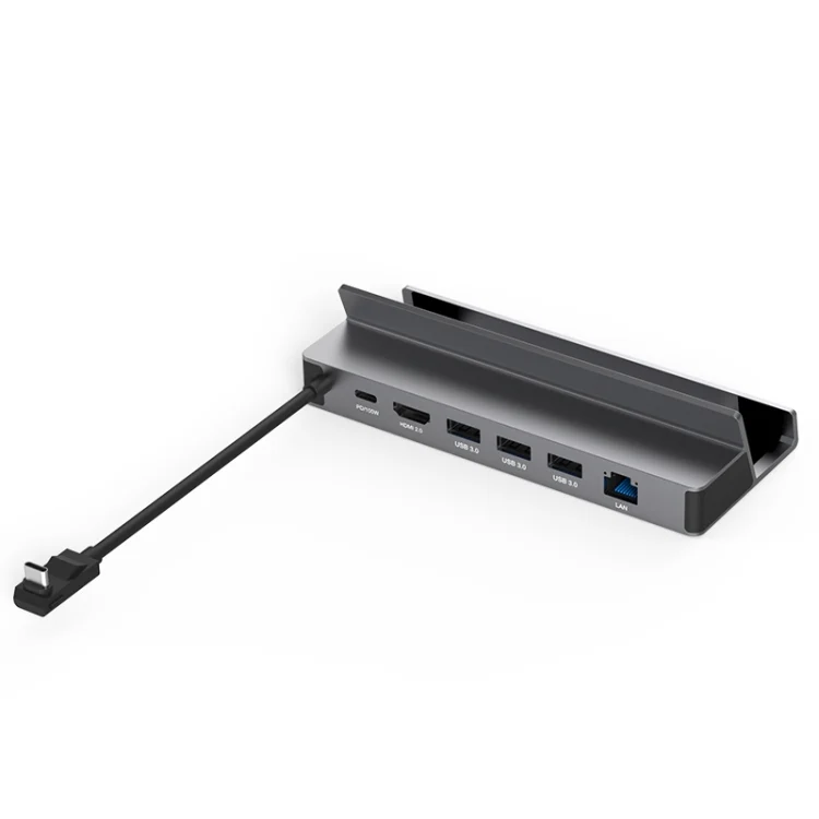 For Steam Deck/ROG Blueendless DS601 Type-C Game Console Base HUB Docking Station, 6-in-1