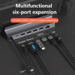 For Steam Deck/ROG Blueendless DS601 Type-C Game Console Base HUB Docking Station, 6-in-1 - Image 5