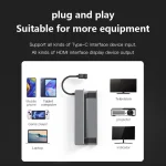 For Steam Deck/ROG Blueendless DS601 Type-C Game Console Base HUB Docking Station, 6-in-1 - Image 10