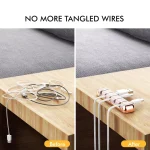 AhaStyle PT125 Aluminum Alloy + Silicone 5 Holes Position Cable Holder Desktop Data Cable Clip - Image 5