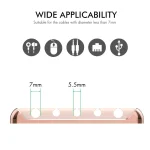 AhaStyle PT125 Aluminum Alloy + Silicone 5 Holes Position Cable Holder Desktop Data Cable Clip - Image 7