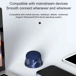 Magnetic Wireless Bluetooth Speaker Subwoofer Mini Portable TWS Mobile Phone Speaker, CQ01 Black, CQ01 Navy Blue, CQ01 White - Image 9