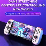 Bluetooth Stretchable Game Controller for Nintendo Switch / PC / IOS / Android, White, Black - Image 2