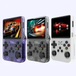 R36S Retro Handheld Game Console Linux System 3.5-Inch Screen Double TF Card Version, 64G Purple Transparent, 64G Gray Transparent, 64G White, 128G Purple Transparent, 128G Gray Transparent... - Image 2