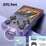R36S Retro Handheld Game Console Linux System 3.5-Inch Screen Double TF Card Version, 64G Purple Transparent, 64G Gray Transparent, 64G White, 128G Purple Transparent, 128G Gray Transparent... - Image 4