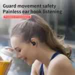 Stereo Hanging Ear Bluetooth Earphones With Digital Display Charging Compartment - Image 2