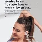 Stereo Hanging Ear Bluetooth Earphones With Digital Display Charging Compartment - Image 3