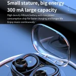 Stereo Hanging Ear Bluetooth Earphones With Digital Display Charging Compartment - Image 6