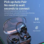 Stereo Hanging Ear Bluetooth Earphones With Digital Display Charging Compartment - Image 7