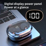 Stereo Hanging Ear Bluetooth Earphones With Digital Display Charging Compartment - Image 9