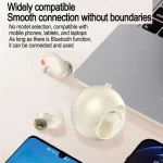 In-Ear Small Coconut Ball Stereo Bluetooth Earphones With Charging Compartment - Image 5