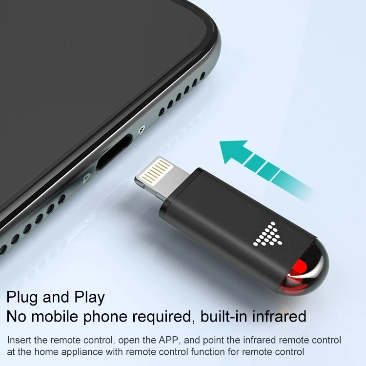 TBD06049767_B5.webp R09 For iPhone 15 Series Mobile Phone Infrared TV Air Conditioner Smart Remote Control, For iPhone 15 Series (Black USB-C) - Image 6