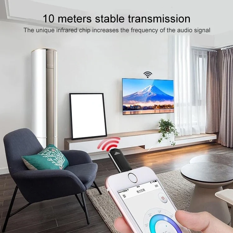 TBD06049767_B7.webp R09 For iPhone 15 Series Mobile Phone Infrared TV Air Conditioner Smart Remote Control, For iPhone 15 Series (Black USB-C) - Image 8