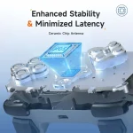 EasySMX X05 Wireless Gamepad Hall RGB Effect Controller For PC / Phone / Switch / Steam Deck, Green, White - Image 11