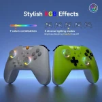 EasySMX X05 Wireless Gamepad Hall RGB Effect Controller For PC / Phone / Switch / Steam Deck, Green, White - Image 4