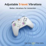 EasySMX X05 Wireless Gamepad Hall RGB Effect Controller For PC / Phone / Switch / Steam Deck, Green, White - Image 6