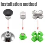 Gamepad Metal Buttons Mushroom Head Magnetic Base Cross Keys Accessory Set, For PS5 32pcs /Set, For PS5 Joystick 8pcs /Set, For PS5 20pcs /Set, For PS5 Cross Key 3pcs /Set, For PS4 32pcs /Set... - Image 4